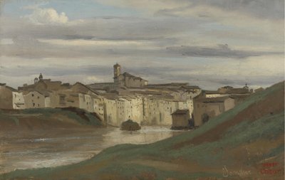 Sulle rive del Tevere, Roma da Jean Baptiste Camille Corot